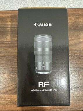 Canon RF100-400mm F5.6-8 is USM Telephoto Lens, Black